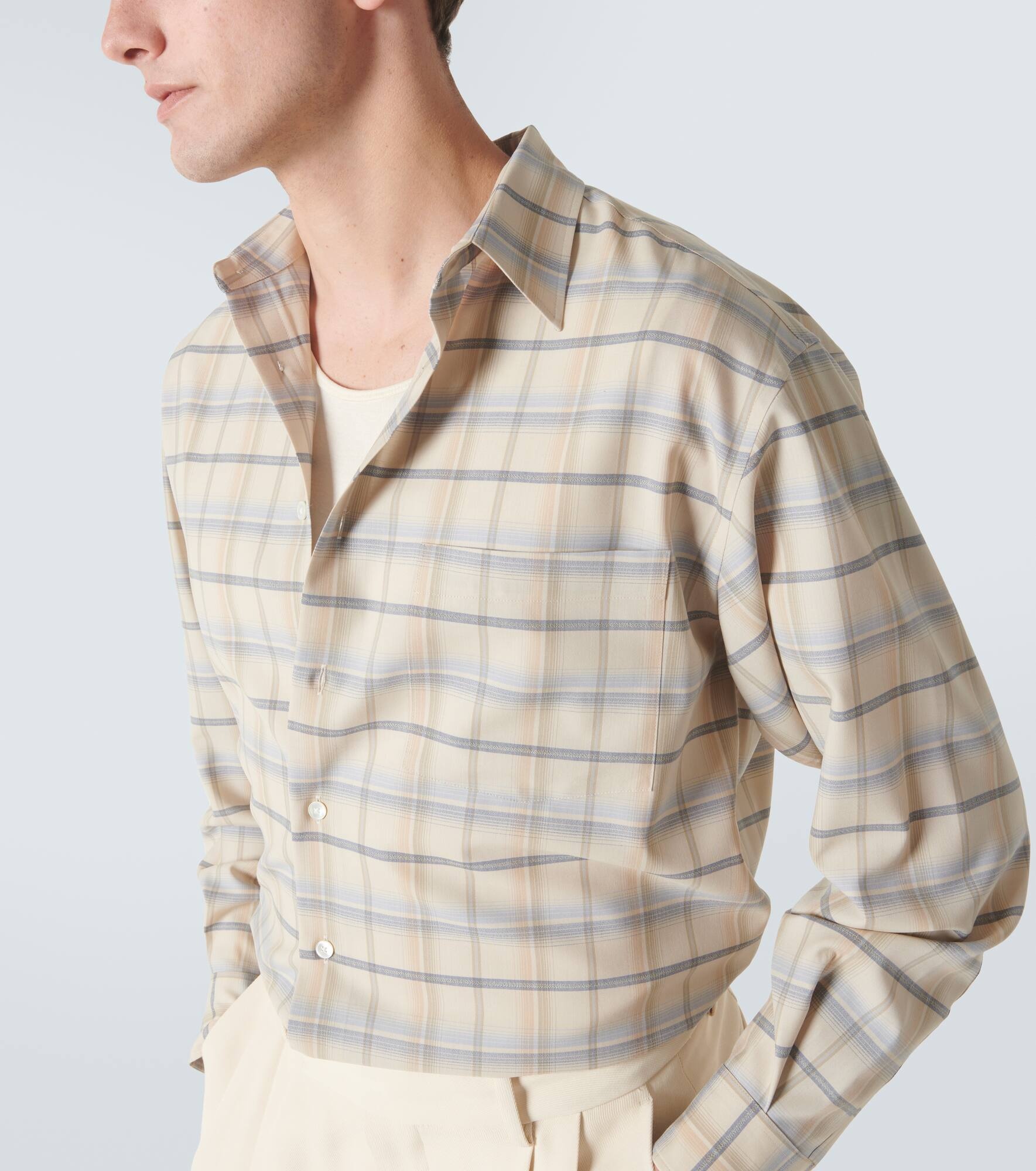 Checked wool shirt - 5