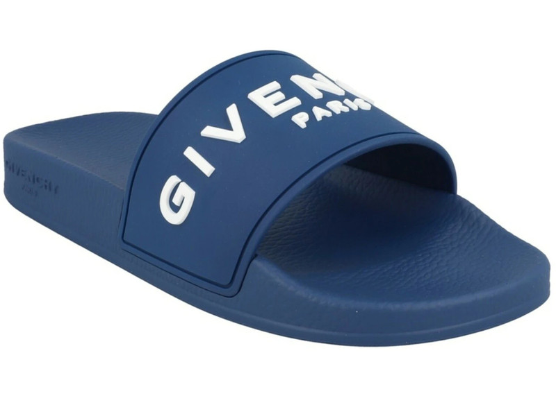 Givenchy Givenchy Logo Signature Slides Blue (Women's) outlook