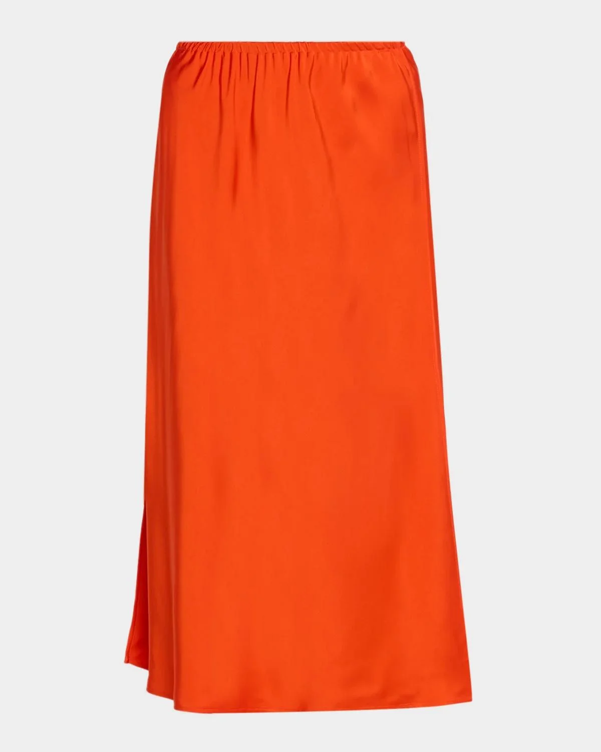 Pull-On Satin Slip Skirt - 1