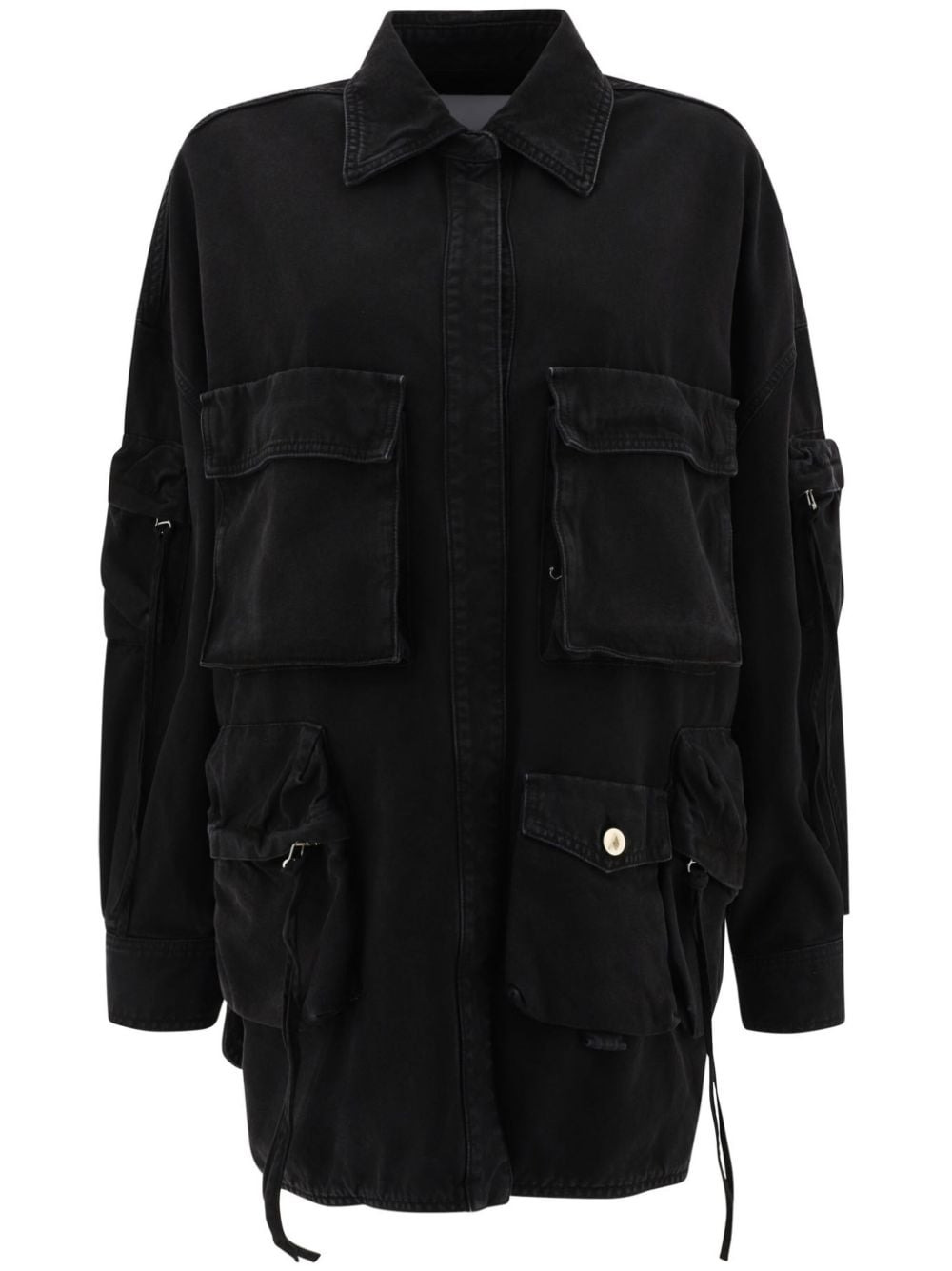 The Attico Coats Black - 1