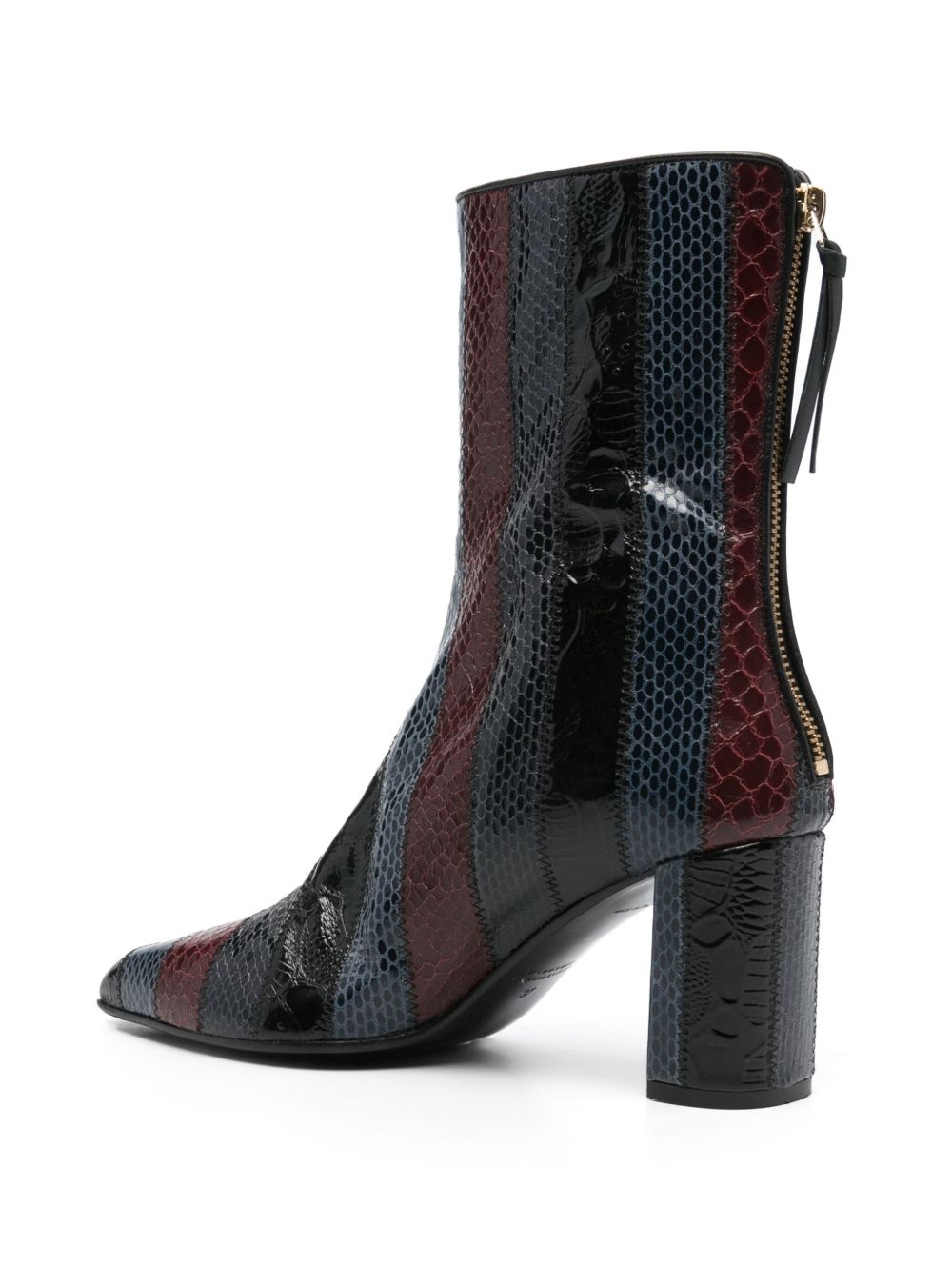 70mm patchwork ankle boots - 3