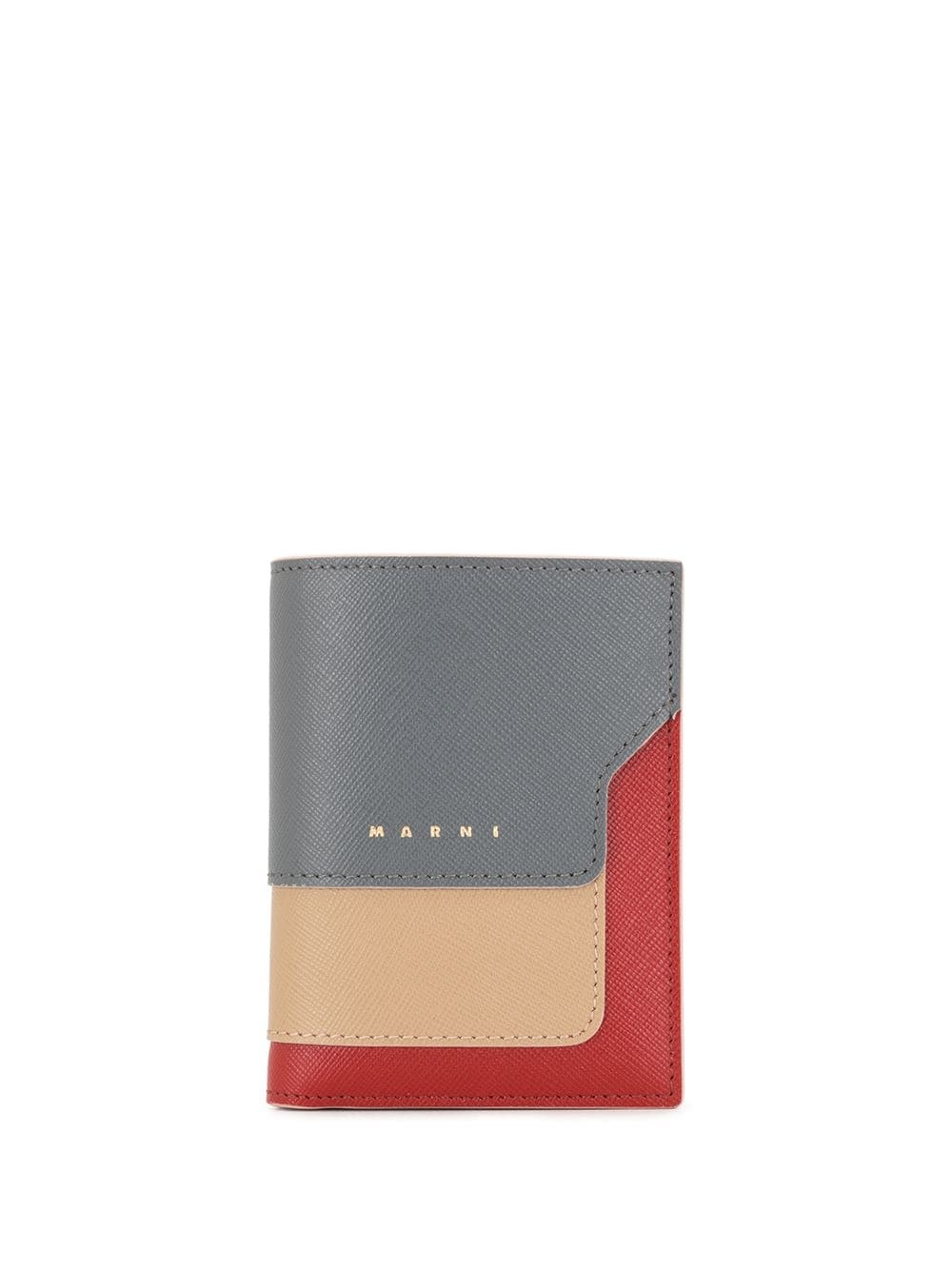 textured folding wallet - 1