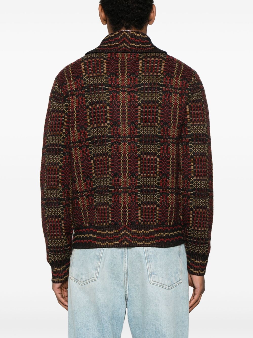 jacquard cardigan - 4