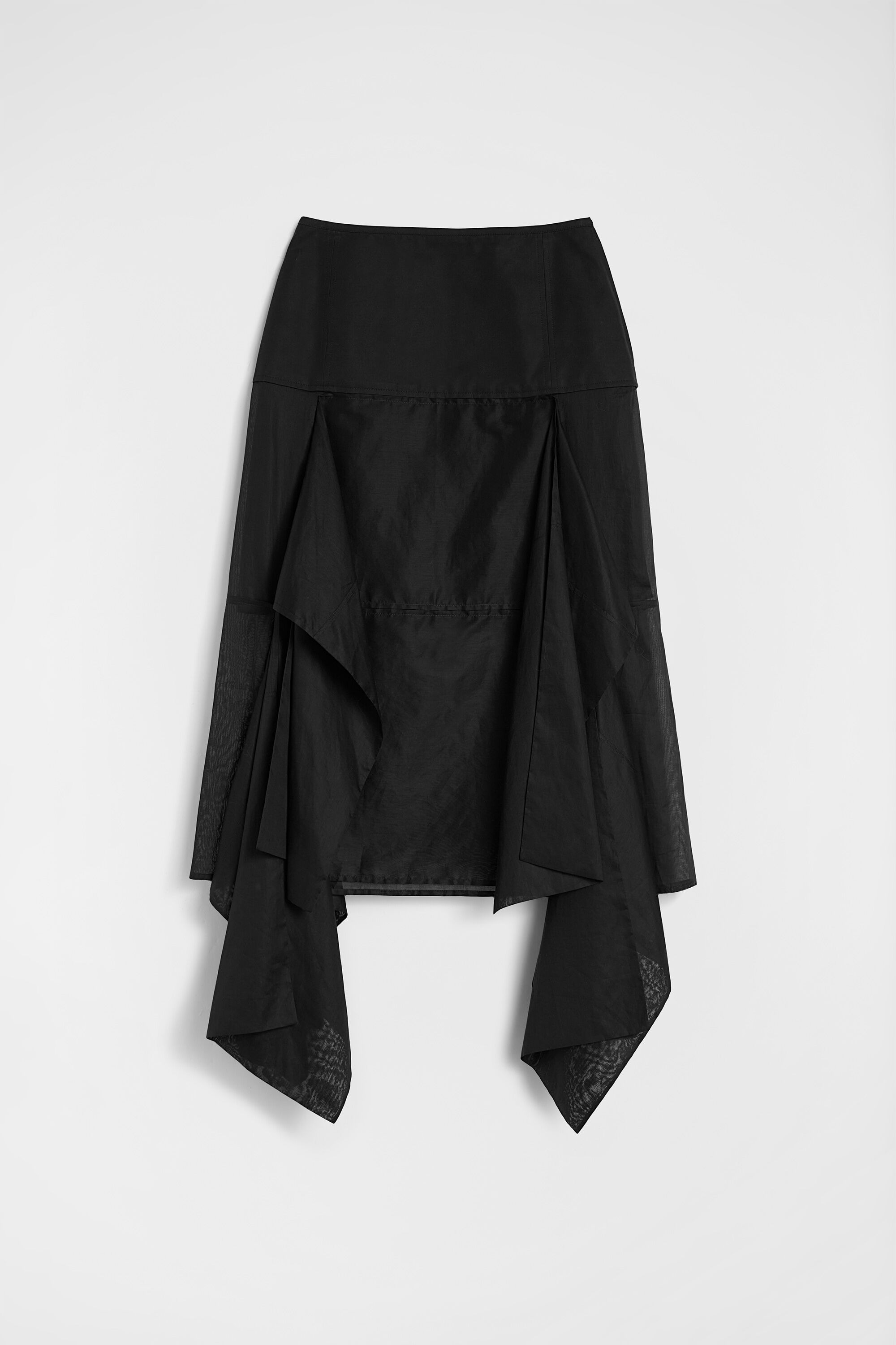 Cotton Muslin Panelled Skirt - 1