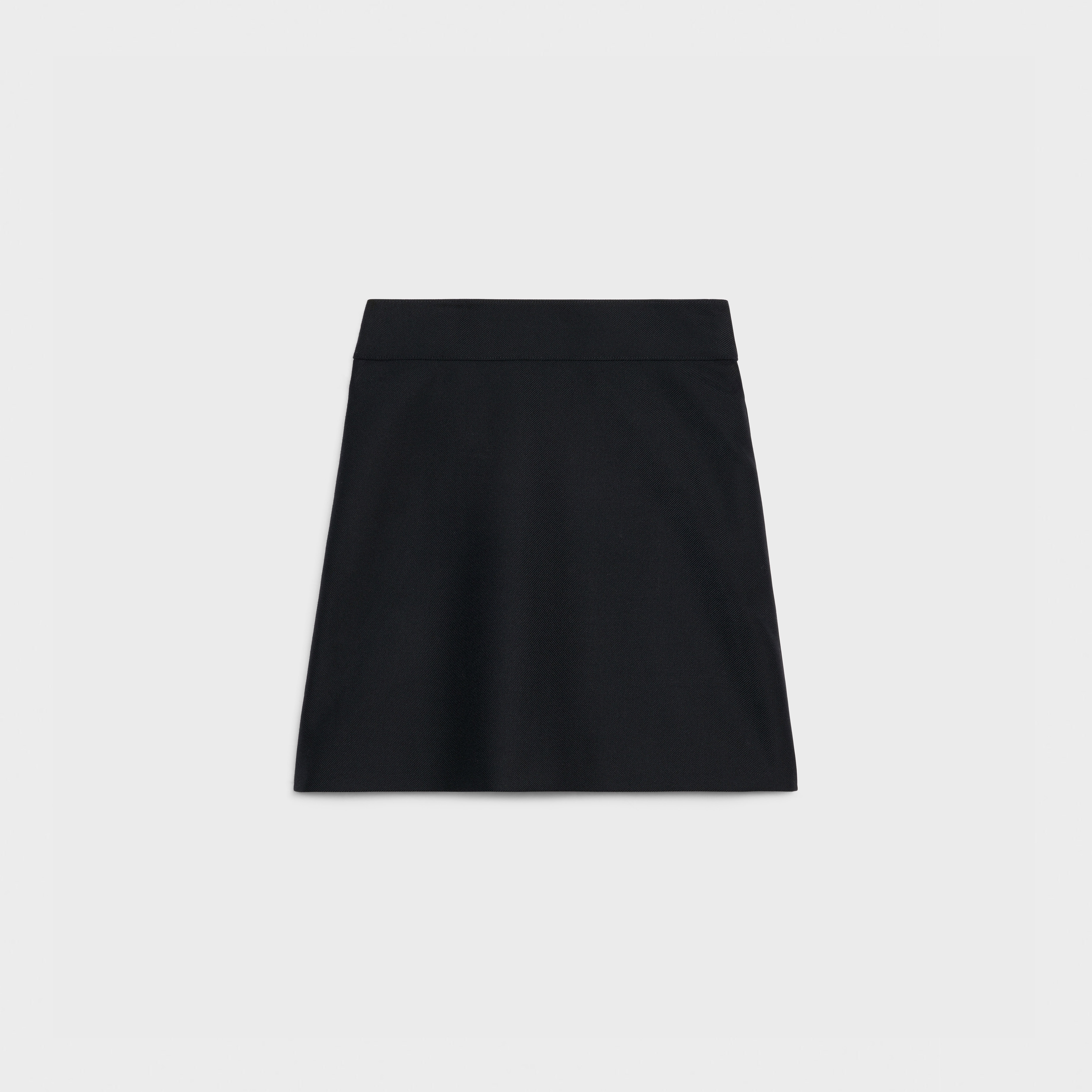 SIGNATURE SHORT SKIRT IN DRY WOOL - 2