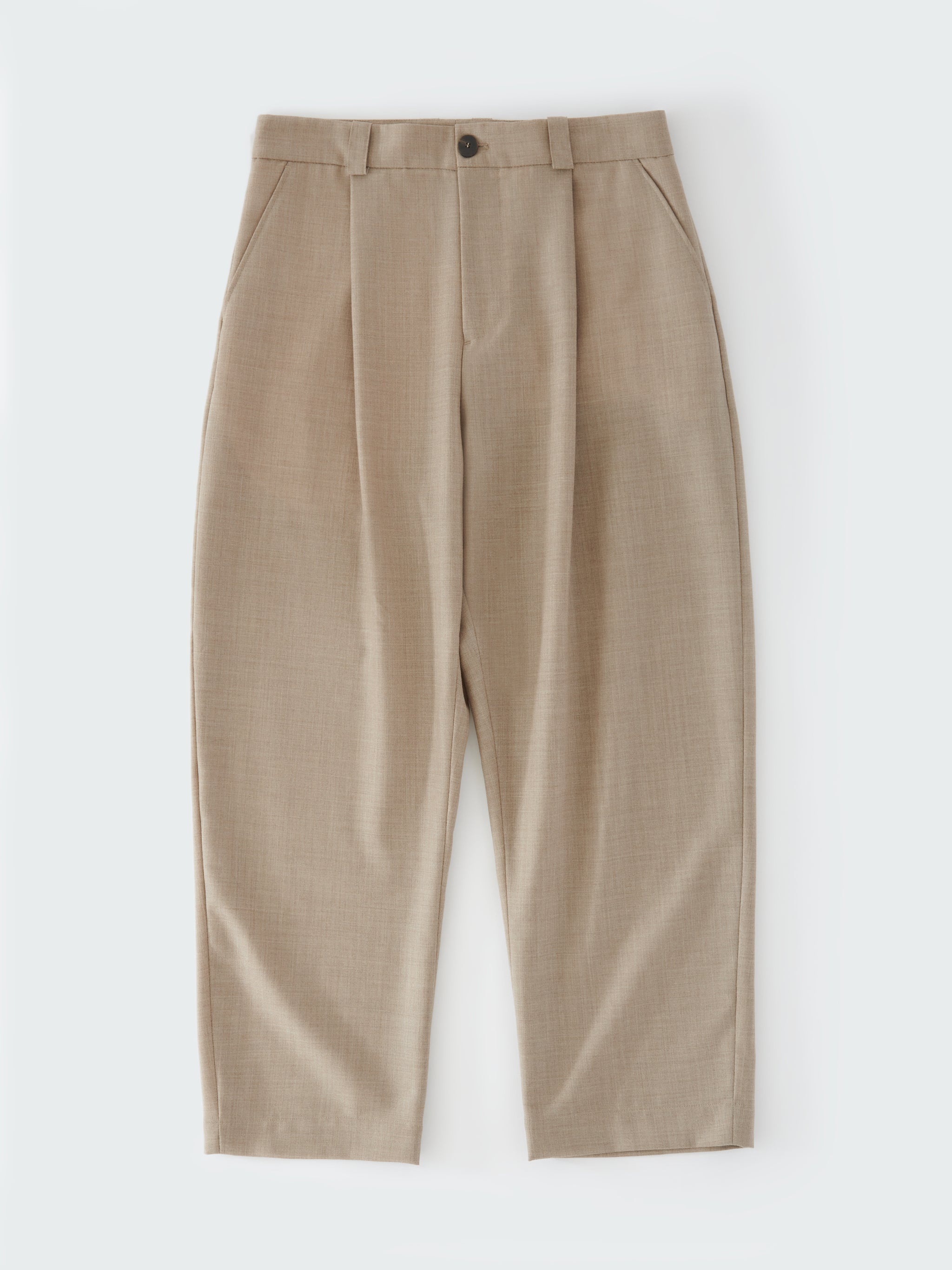 パンツ STUDIO NICHOLSON TUCK LW TROPICAL WOOL Studio Nicholson Tuck Tropical Wool Pant | REVERSIBLE