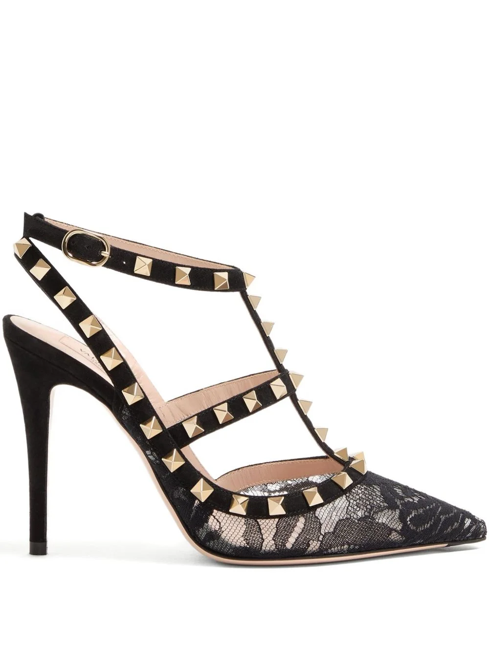 100mm Rockstud lace pumps - 1