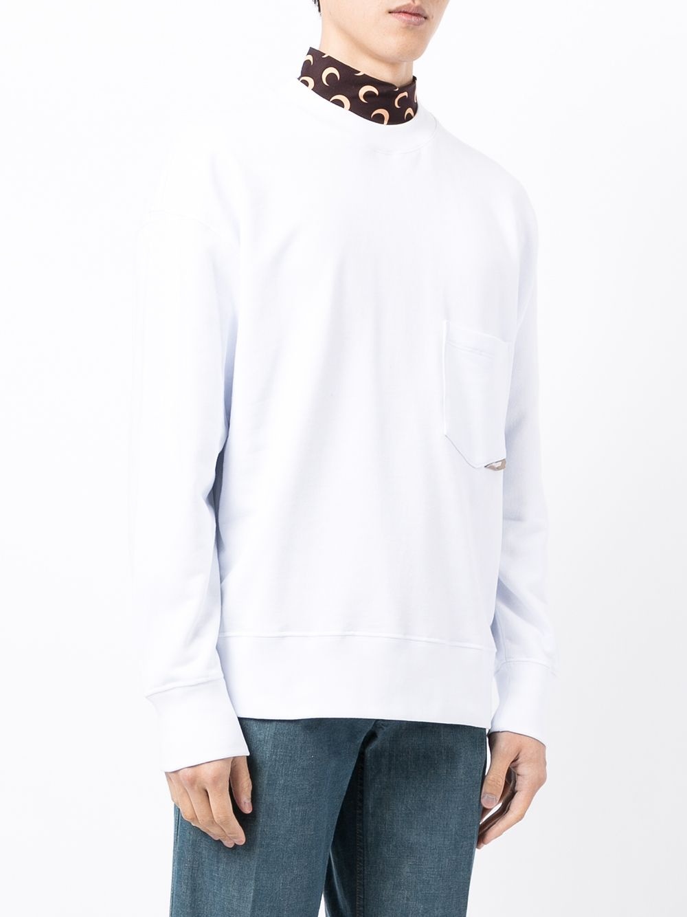 patch pocket sweatshirt - 3