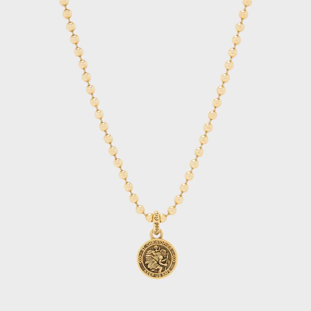 PY-STCHRIS-SHAZAM GOOD ART HLYWD Saint Christopher Pendant Shazam - 22k Gold - 3