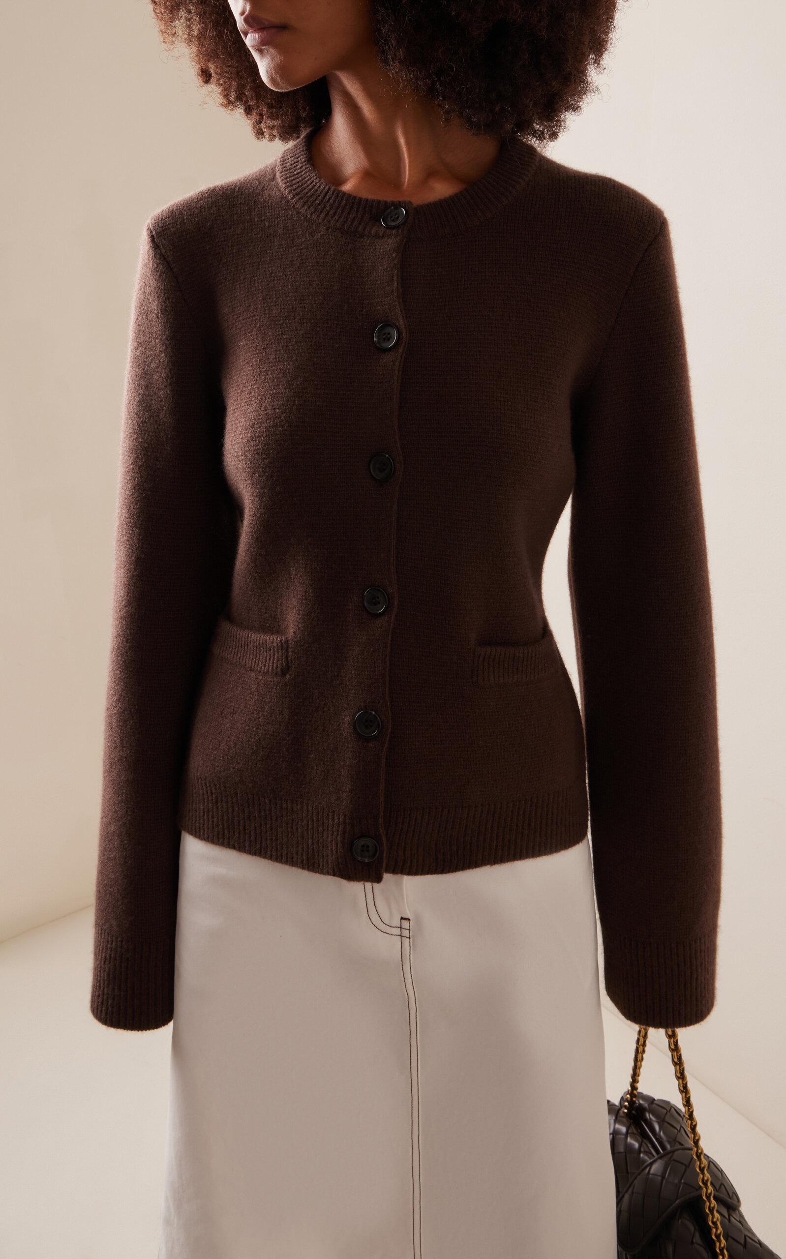Cooper Wool-Cashmere Cardigan brown - 3