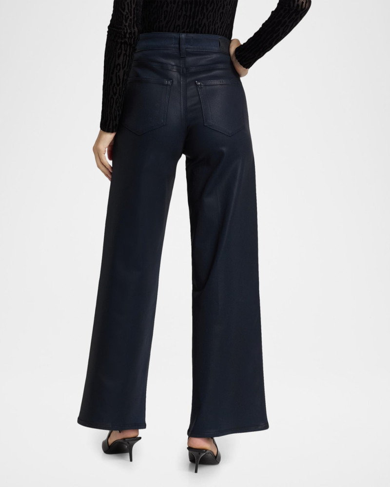 Anessa Coated High-Rise Wide-Leg Jeans 3
