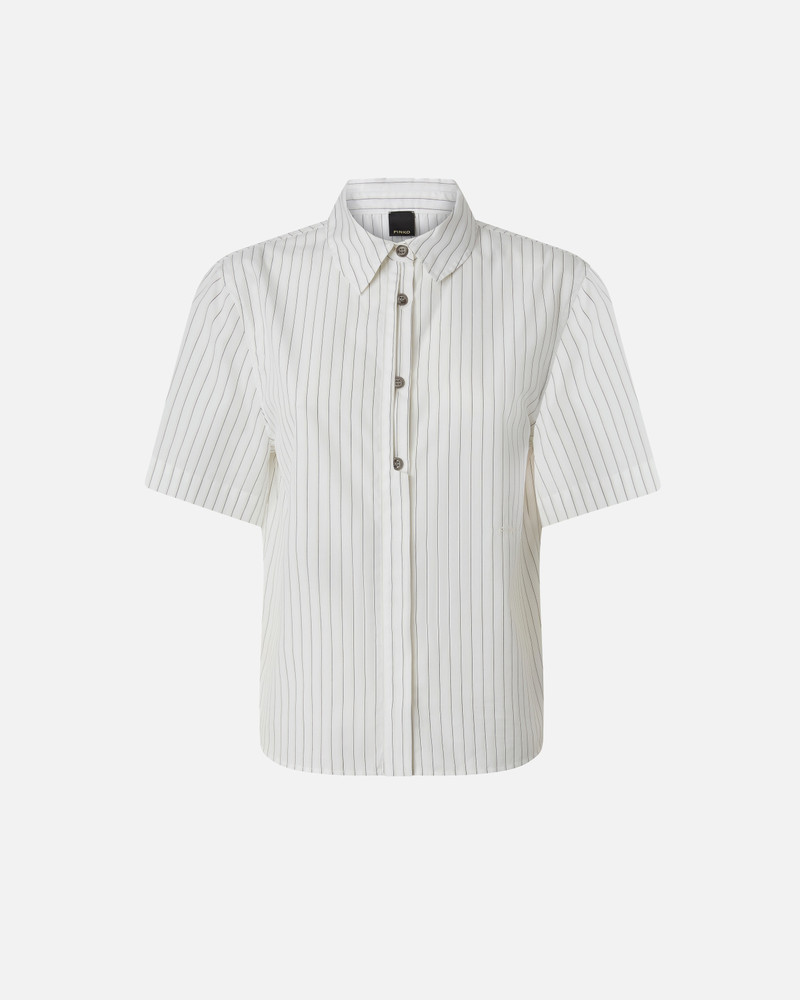 COTTON BOWLING SHIRT WITH VERTICAL STRIPES 1
