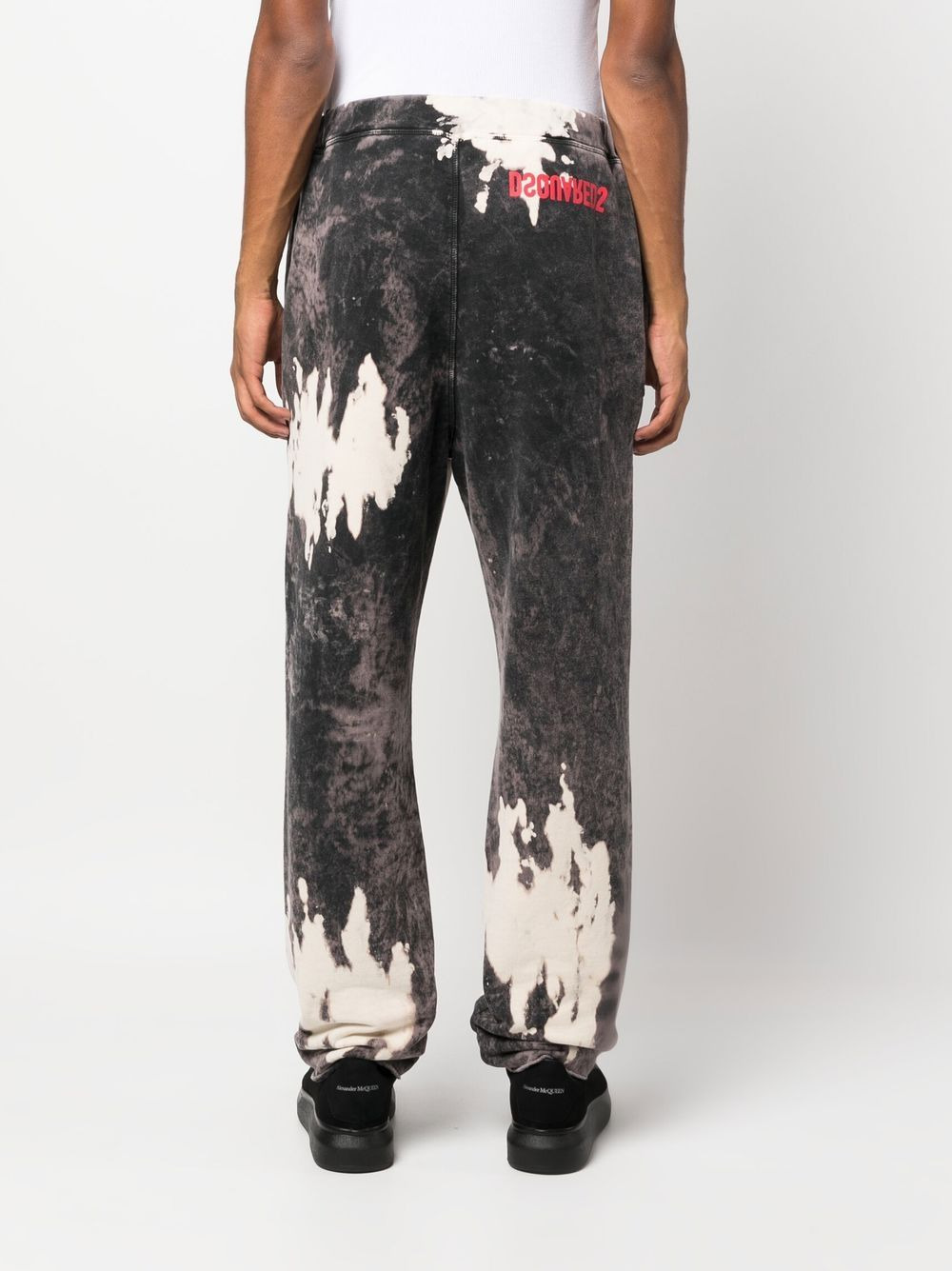 distressed-effect logo track pants - 4