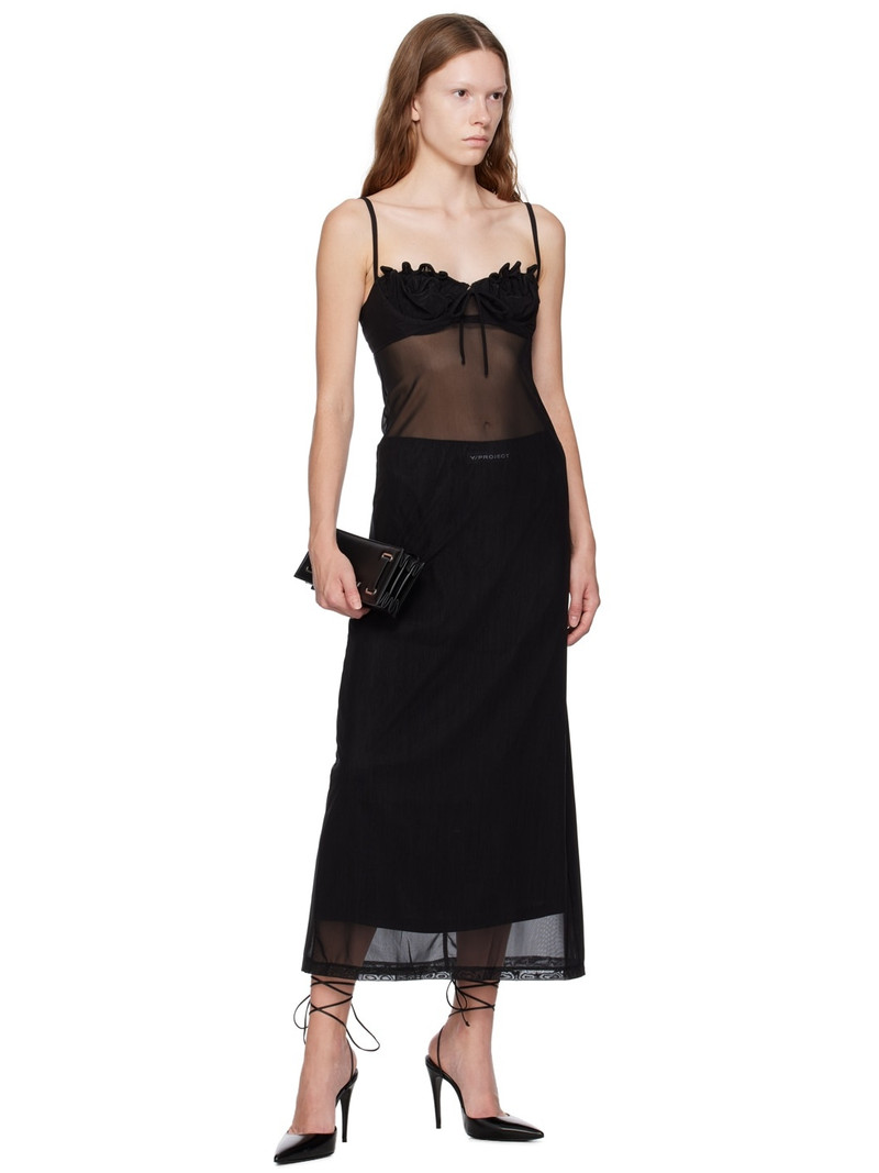 Y/Project Black Wire Brasier Midi Dress outlook