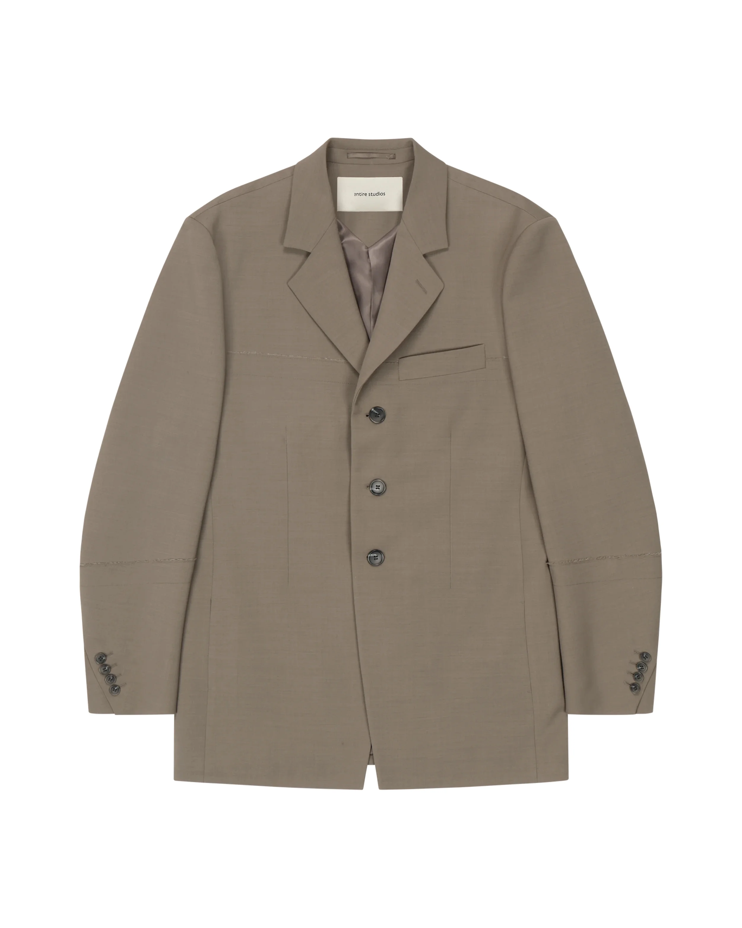 SINGLE BREASTED JACKET CAMEL - 1