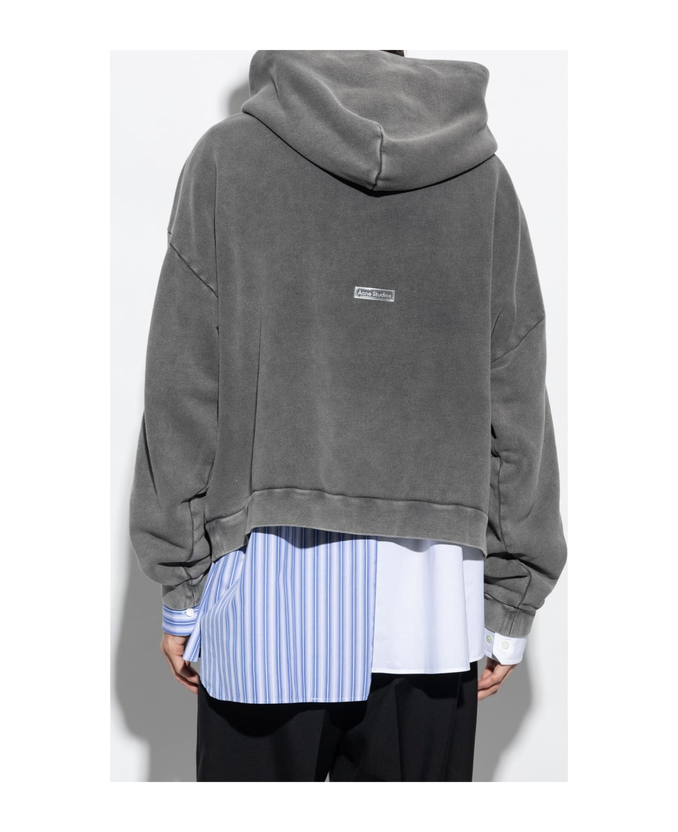 Hoodie With Logo Patch - 2