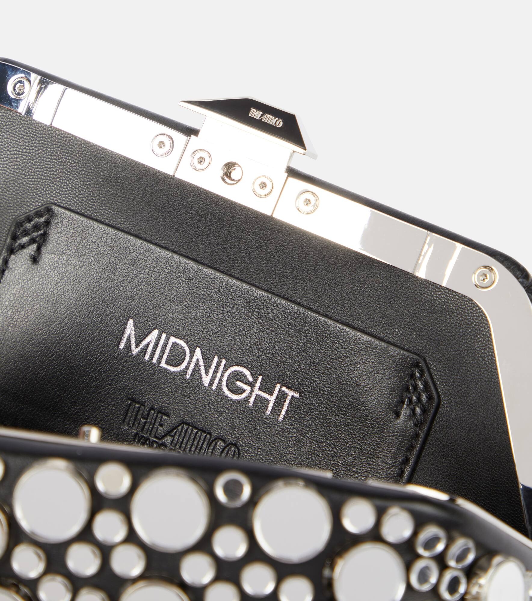 Midnight Mini studded leather clutch - 3