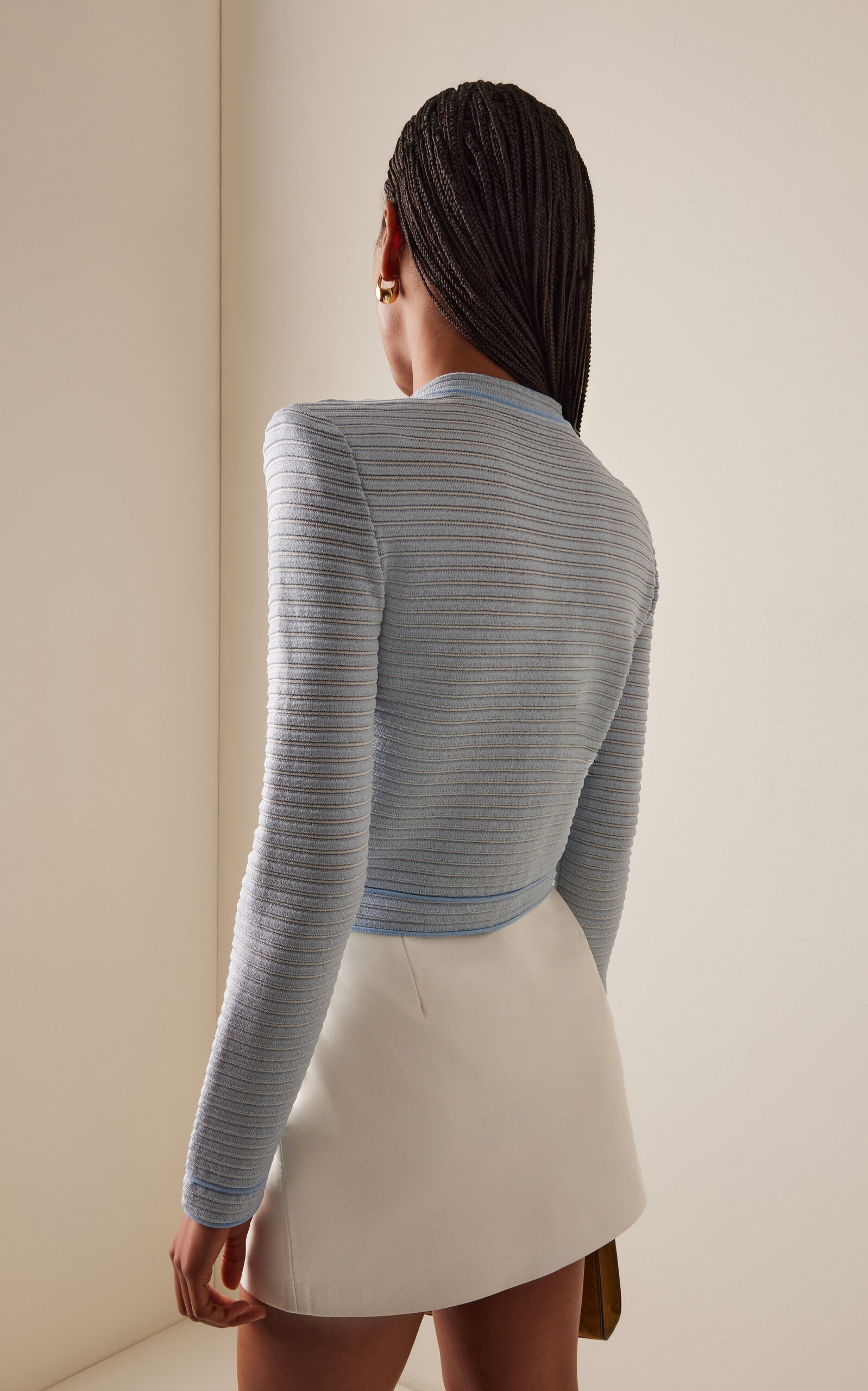 Knit Cardigan light wash - 4