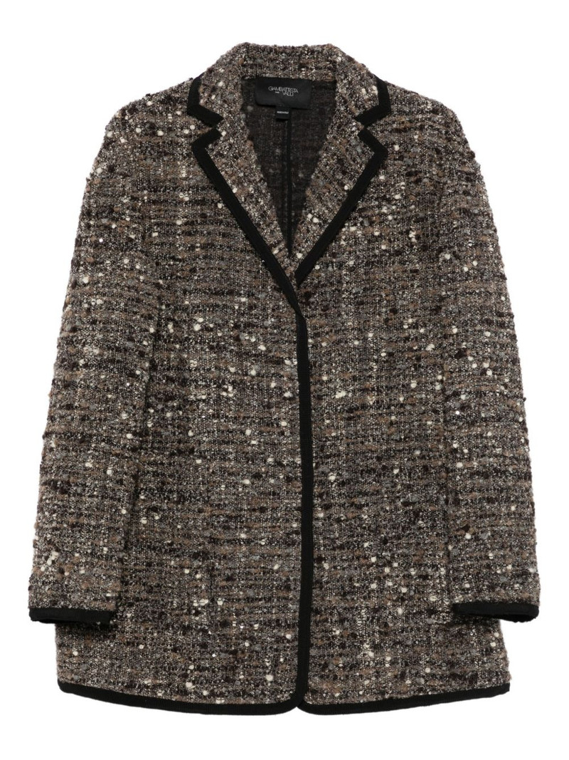 tweed trimmed coat 1
