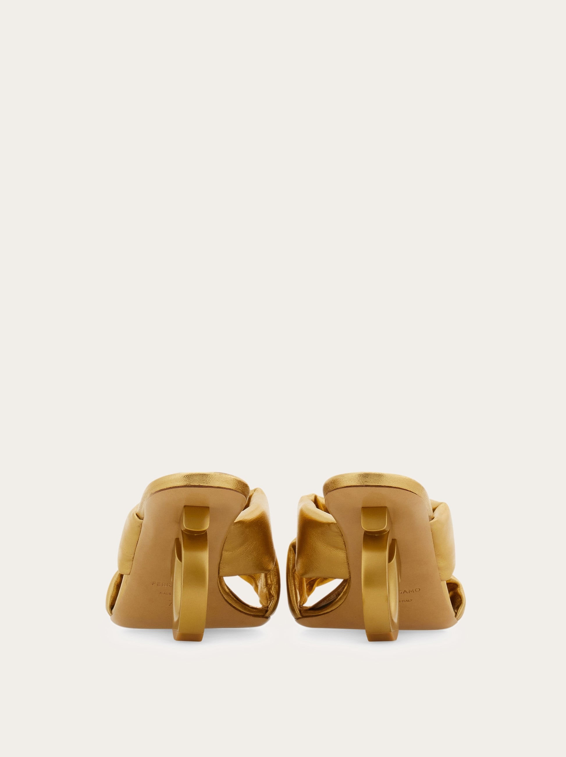 Padded sandal with Gancini heel - 4