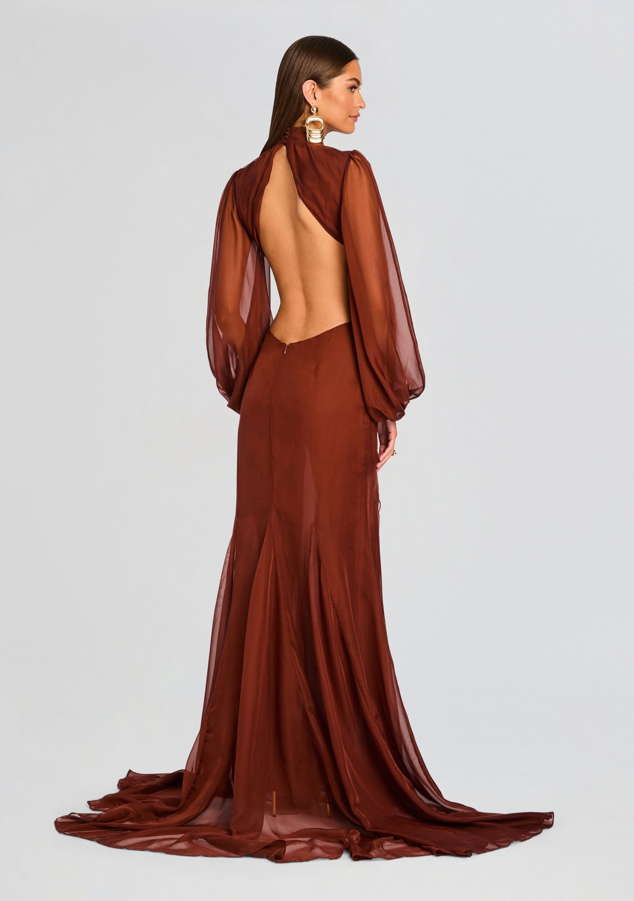 ROSALINDA CHIFFON DRESS - 5