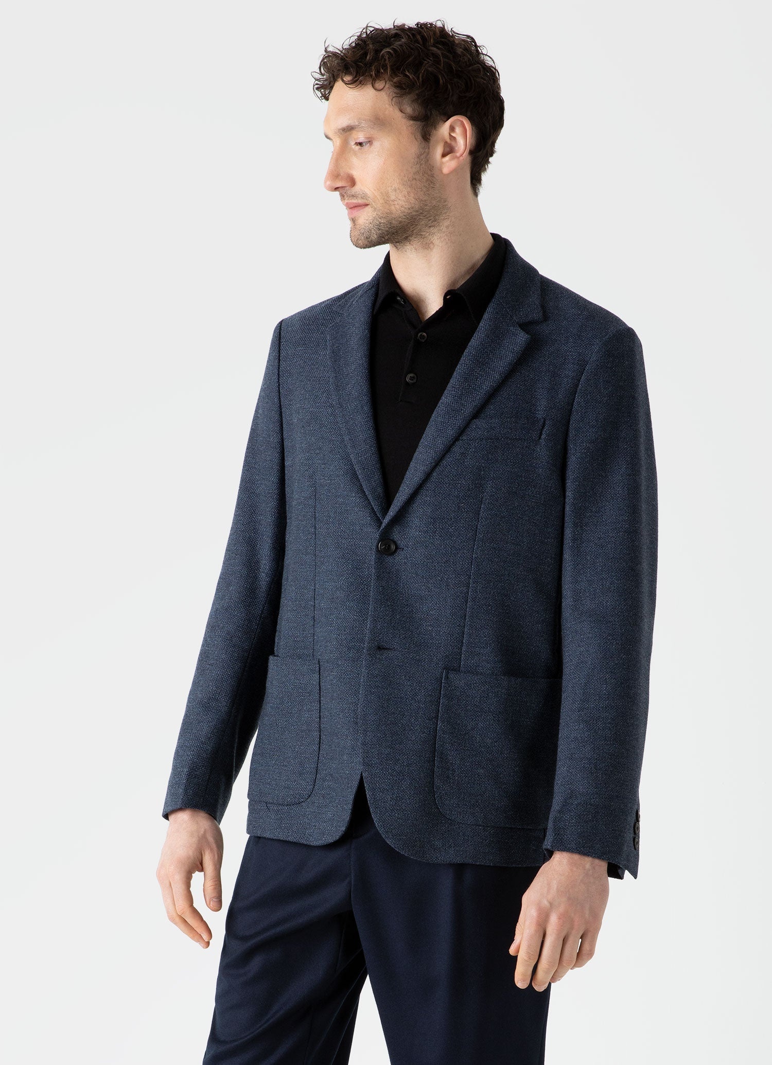 Textured Wool Blazer - 2