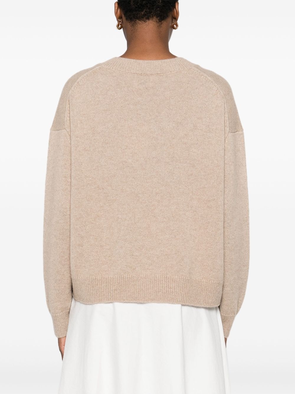 V-neck cashmere jumper - 4