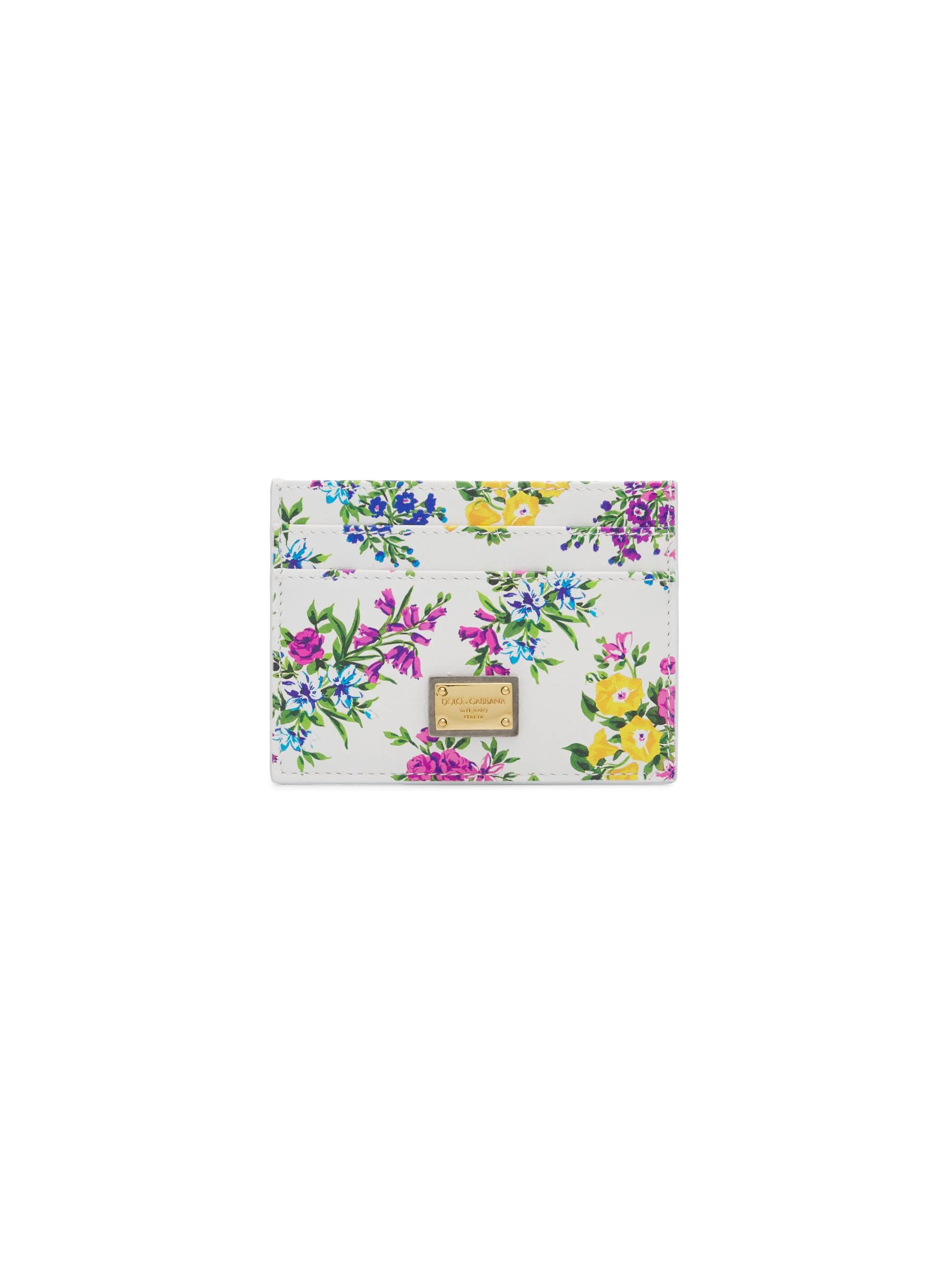 Women's Floral Leather Card Case - Fiorellini - 1