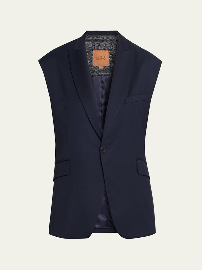The Vested Sleeveless Single-Breasted Blazer 1