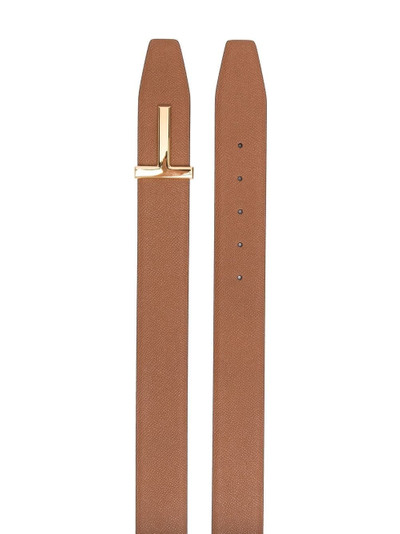 TOM FORD T-buckle reversible leather belt outlook