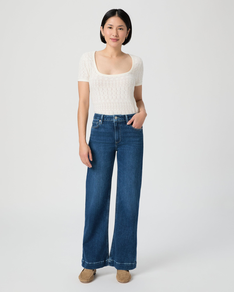 PAIGE Leenah Petite Wide Leg Jean outlook