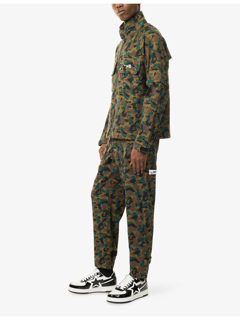 A BATHING APE® Bape X Kazuki Camo Woven Trousers outlook