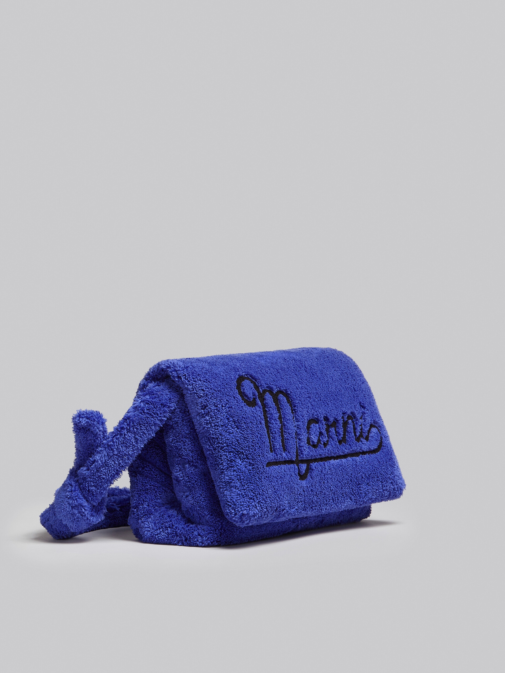 LARGE BLUE TERRY PRISMA BAG - 6