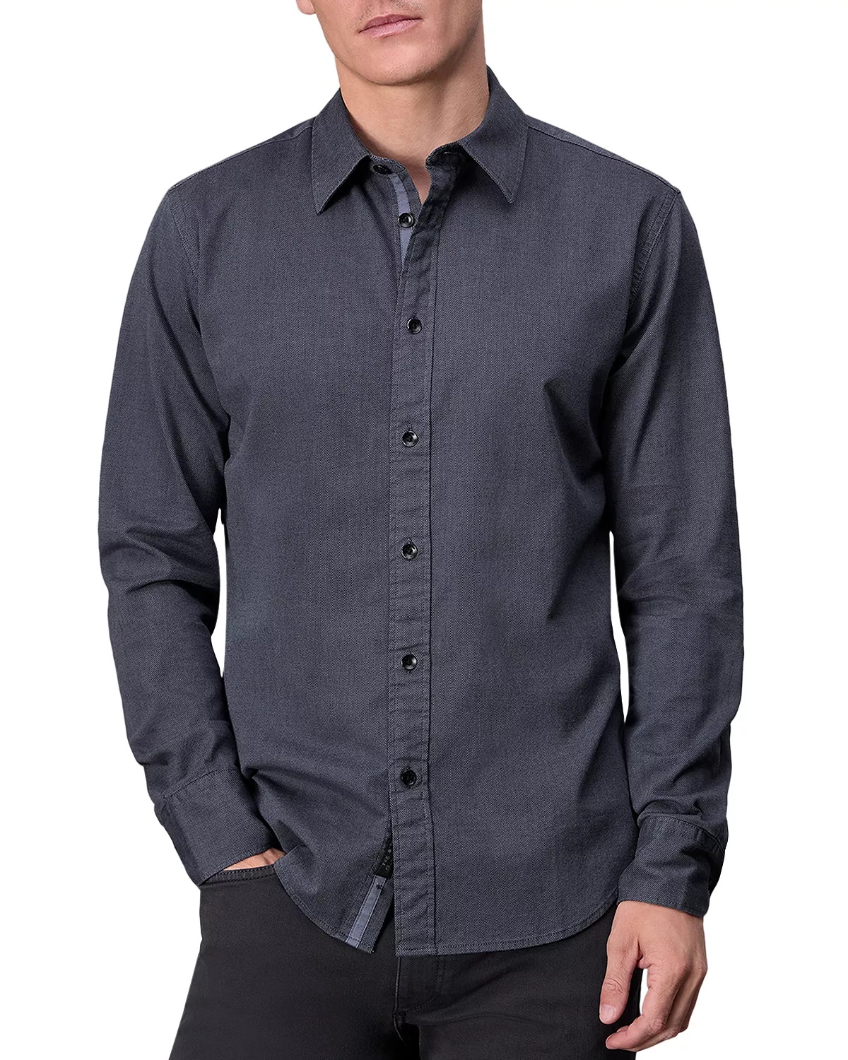 Tomlin Stretch Dobby Button Front Shirt - 3