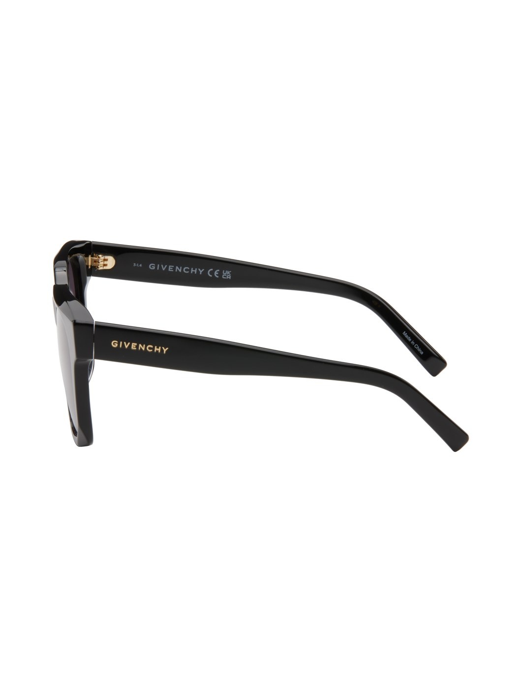 Black Square Acetate Sunglasses - 3