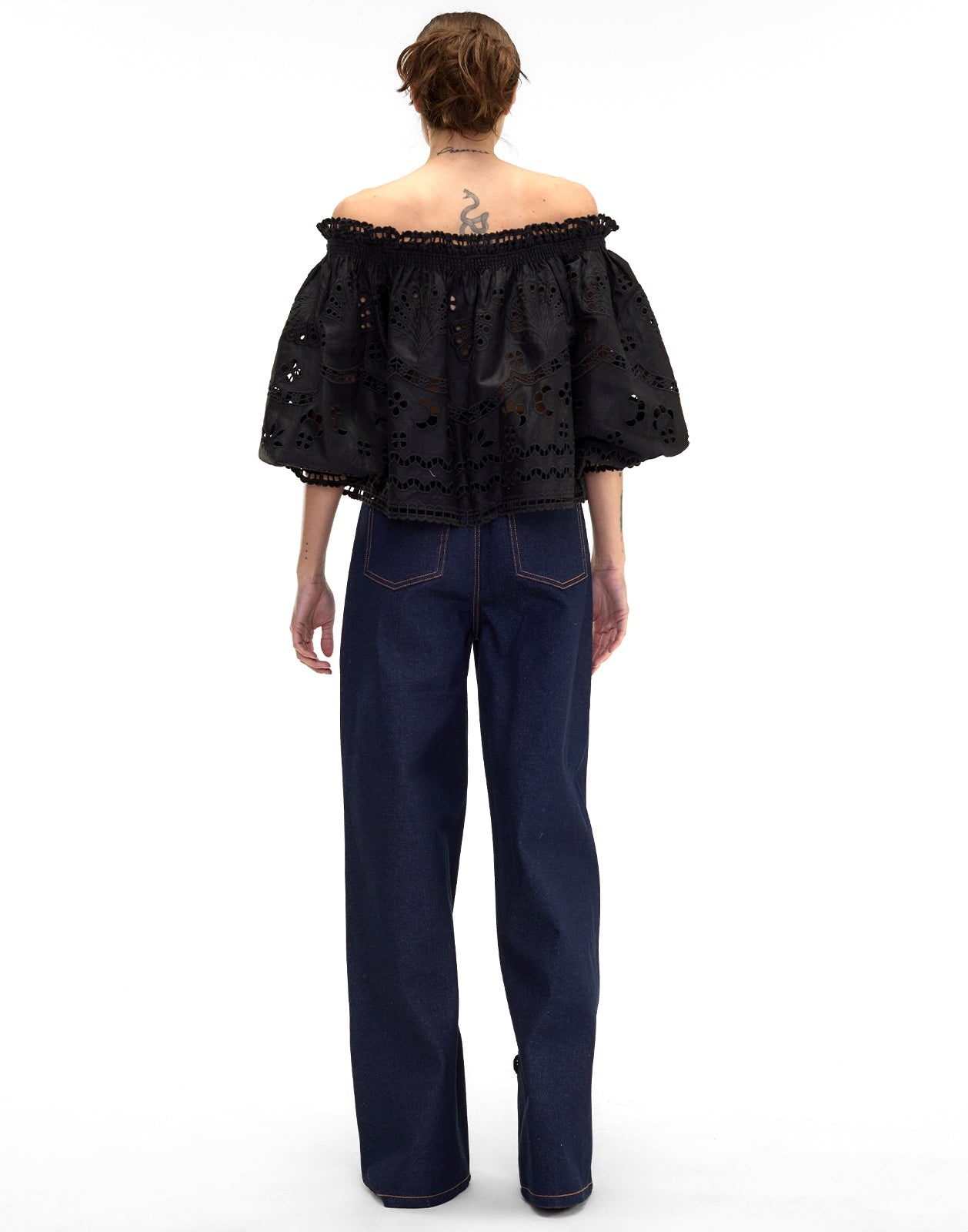 Embroidered Wide-leg Jean - 7
