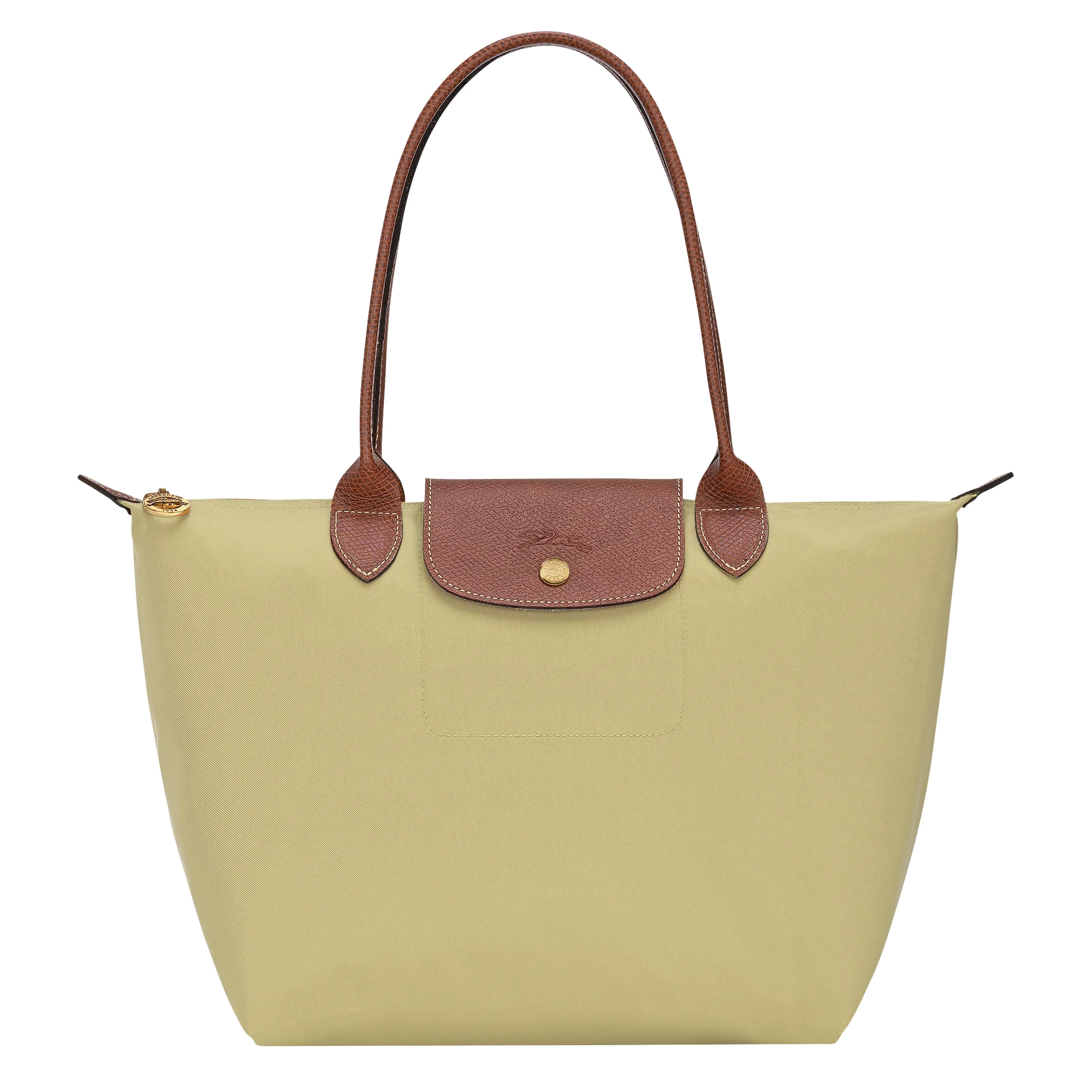 Le Pliage Original M Tote bag Pistachio - Recycled canvas - 1