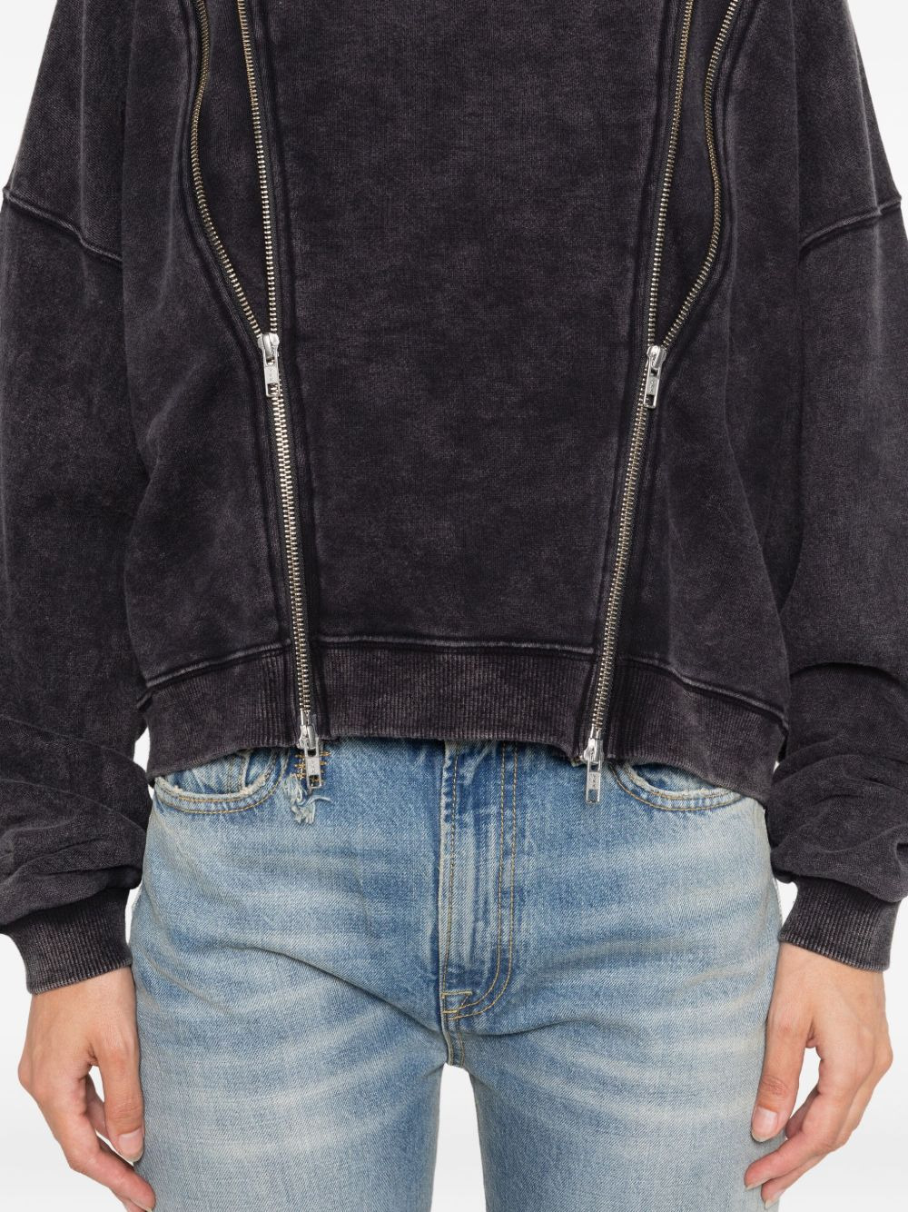 zip-detailed sweatshirt - 5
