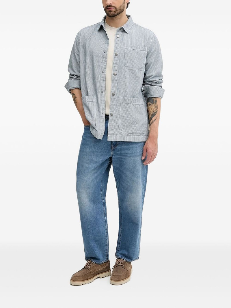 Barbour stripe-detail work shirt outlook