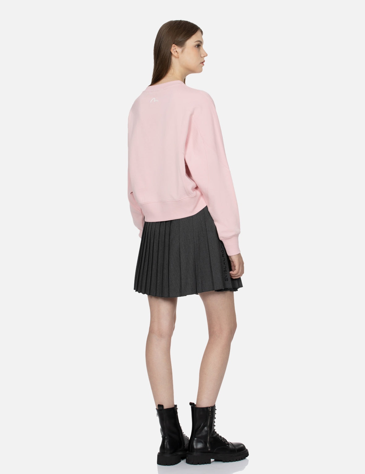 Floral Kamon Print and Logo Jacquard Loose Fit Sweatshirt - 4