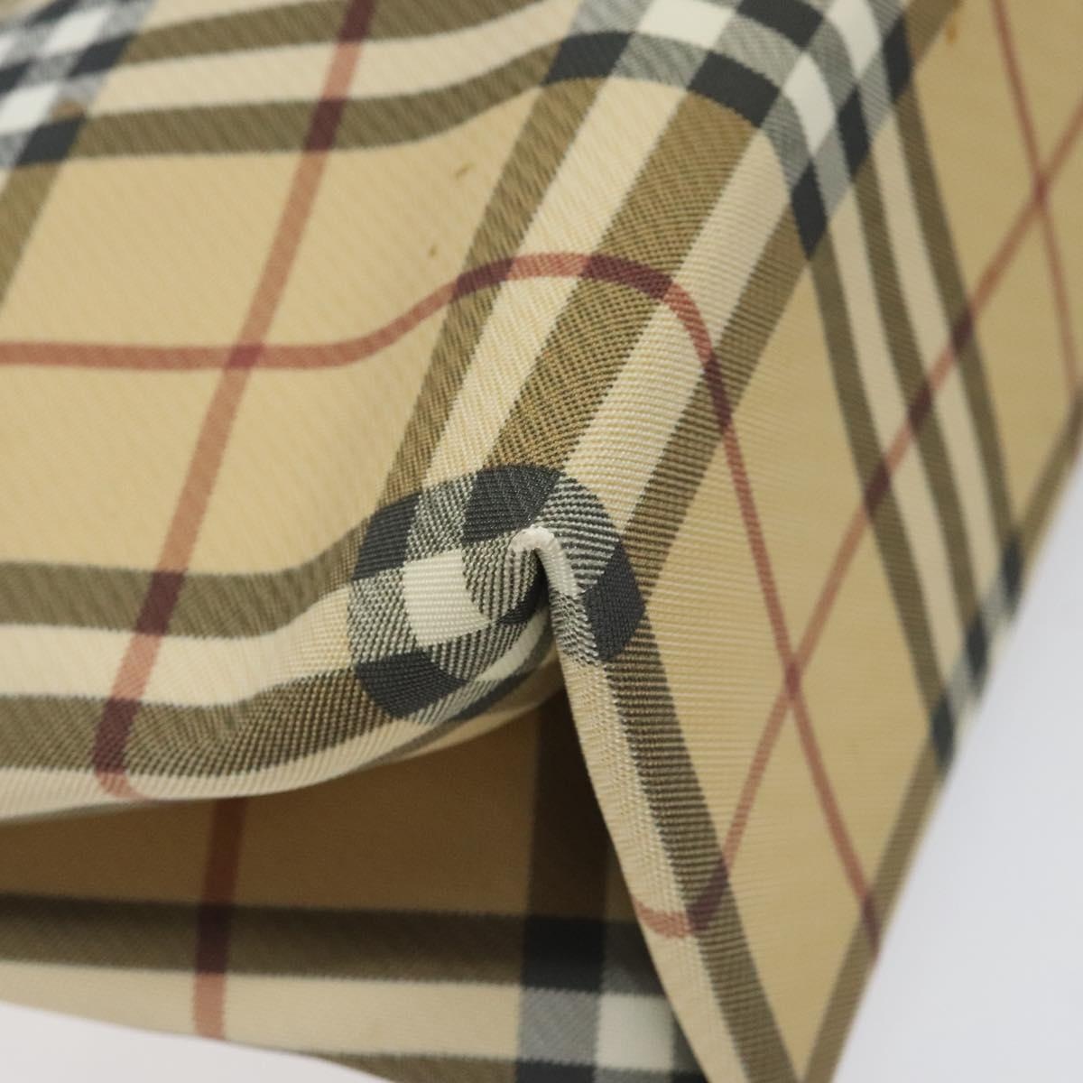 Burberry Nova Check Hand Bag Pvc Beige - 14