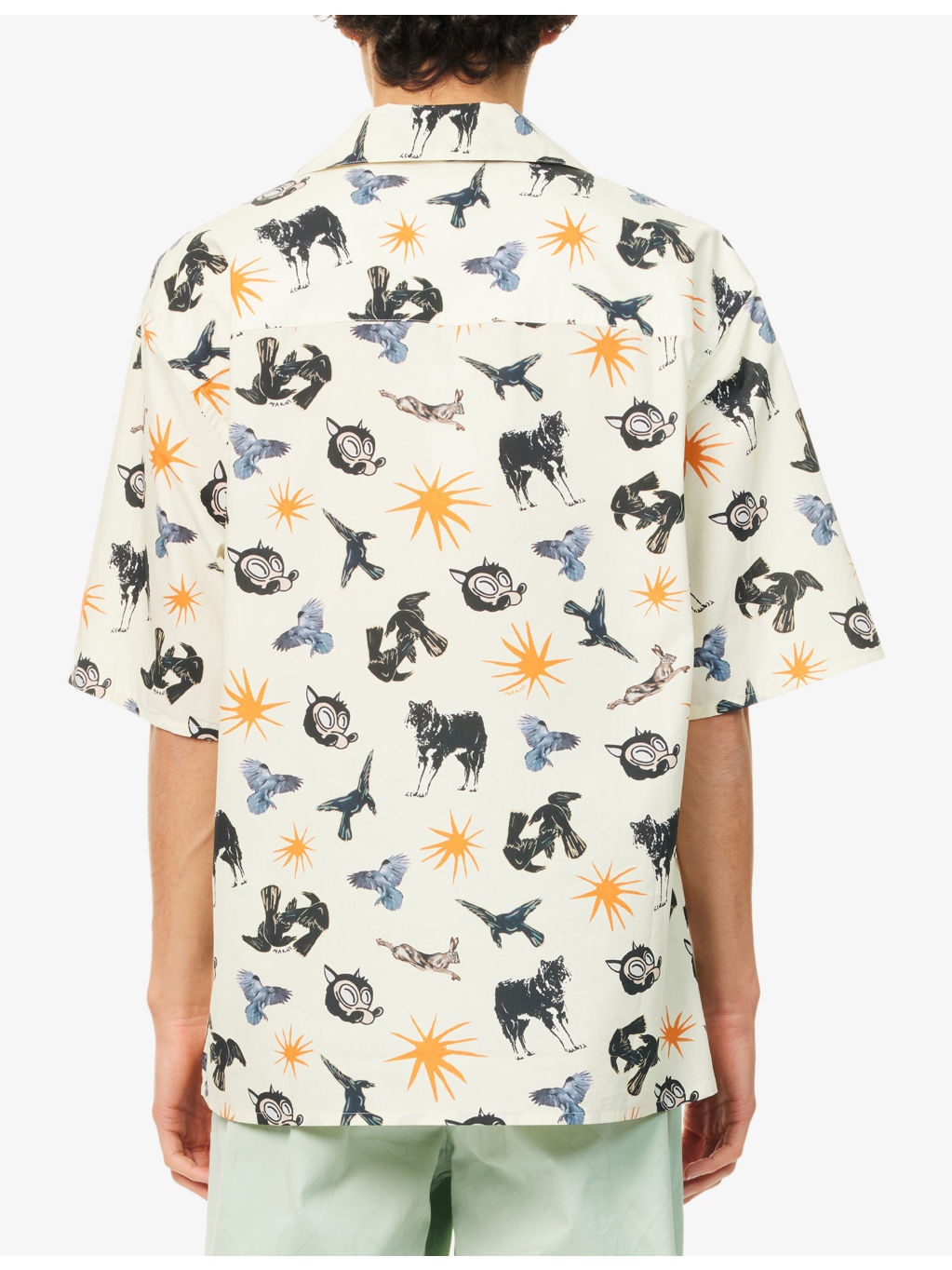Notched-Collar Boxy-Fit Cotton Bowling Shirt - 4