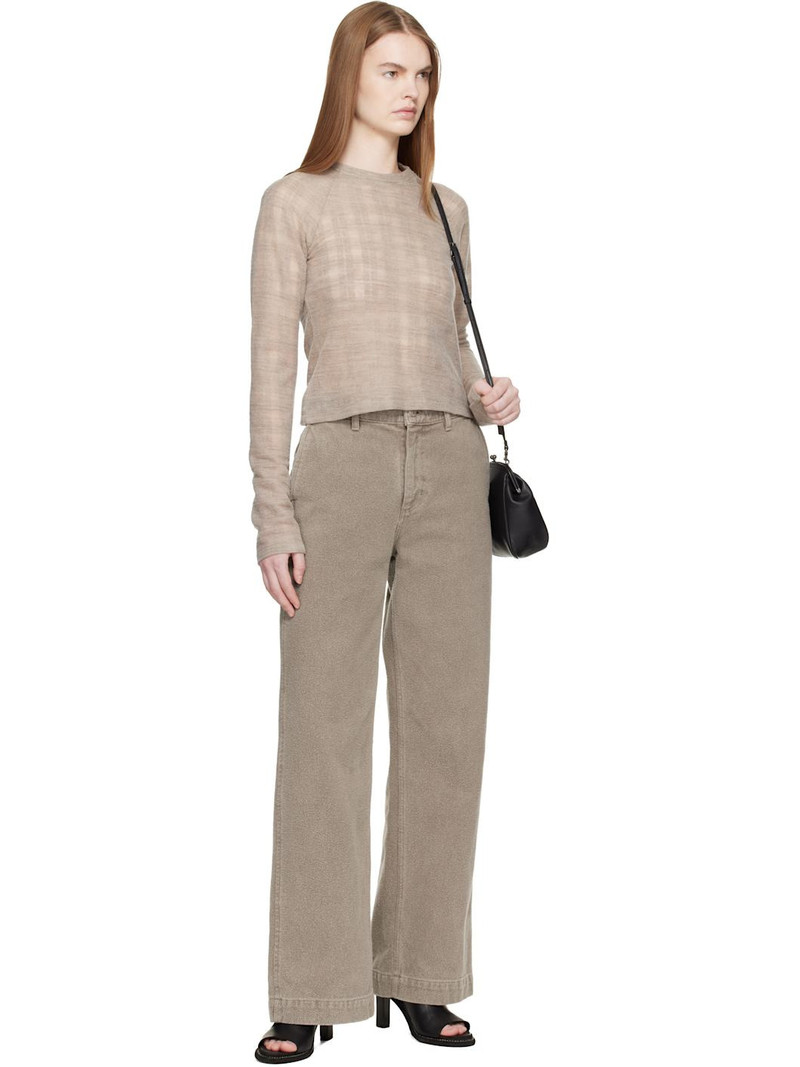 mfpen Beige Raglan LS T-shirt outlook