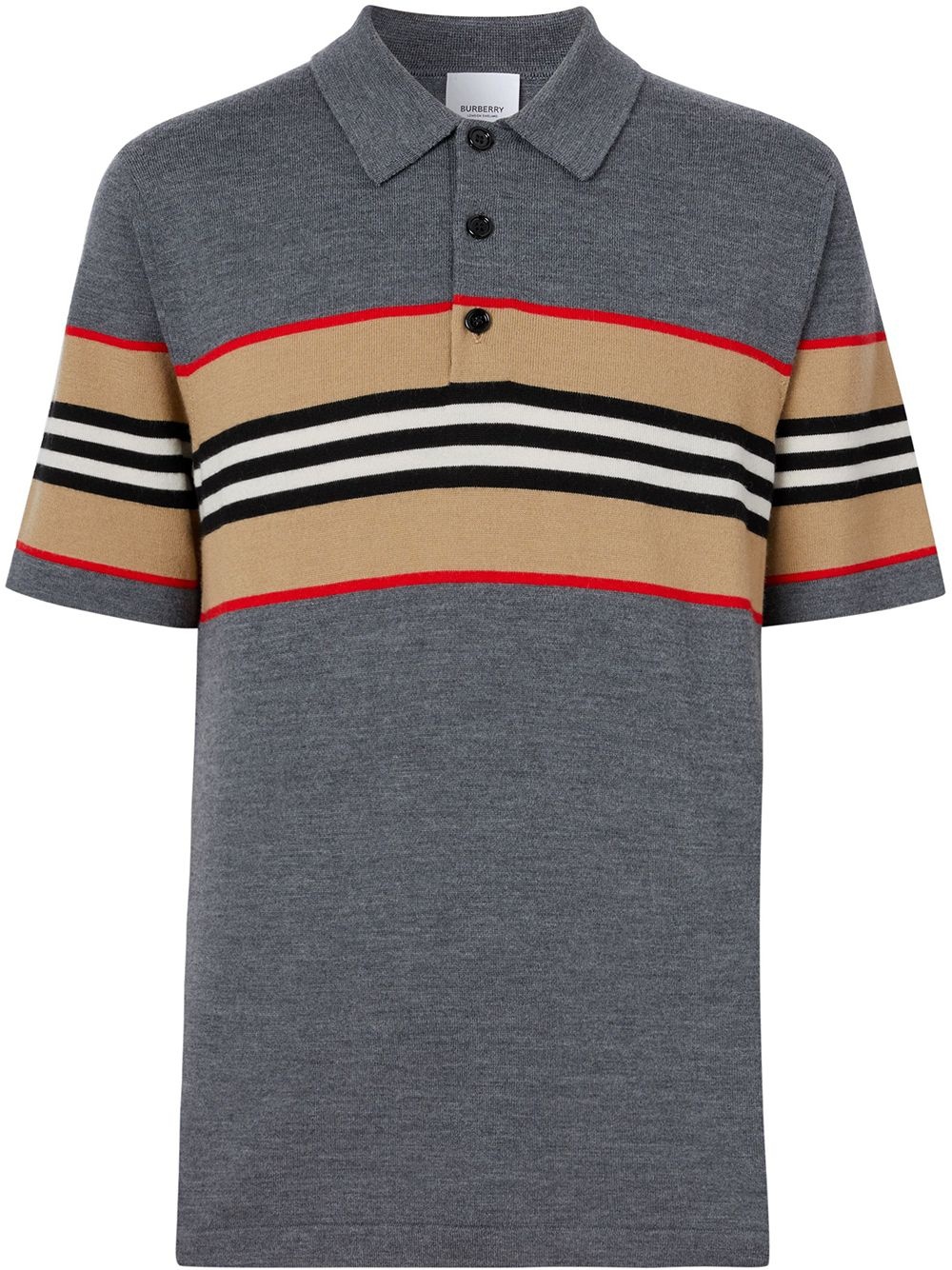 Icon stripe polo shirt - 1