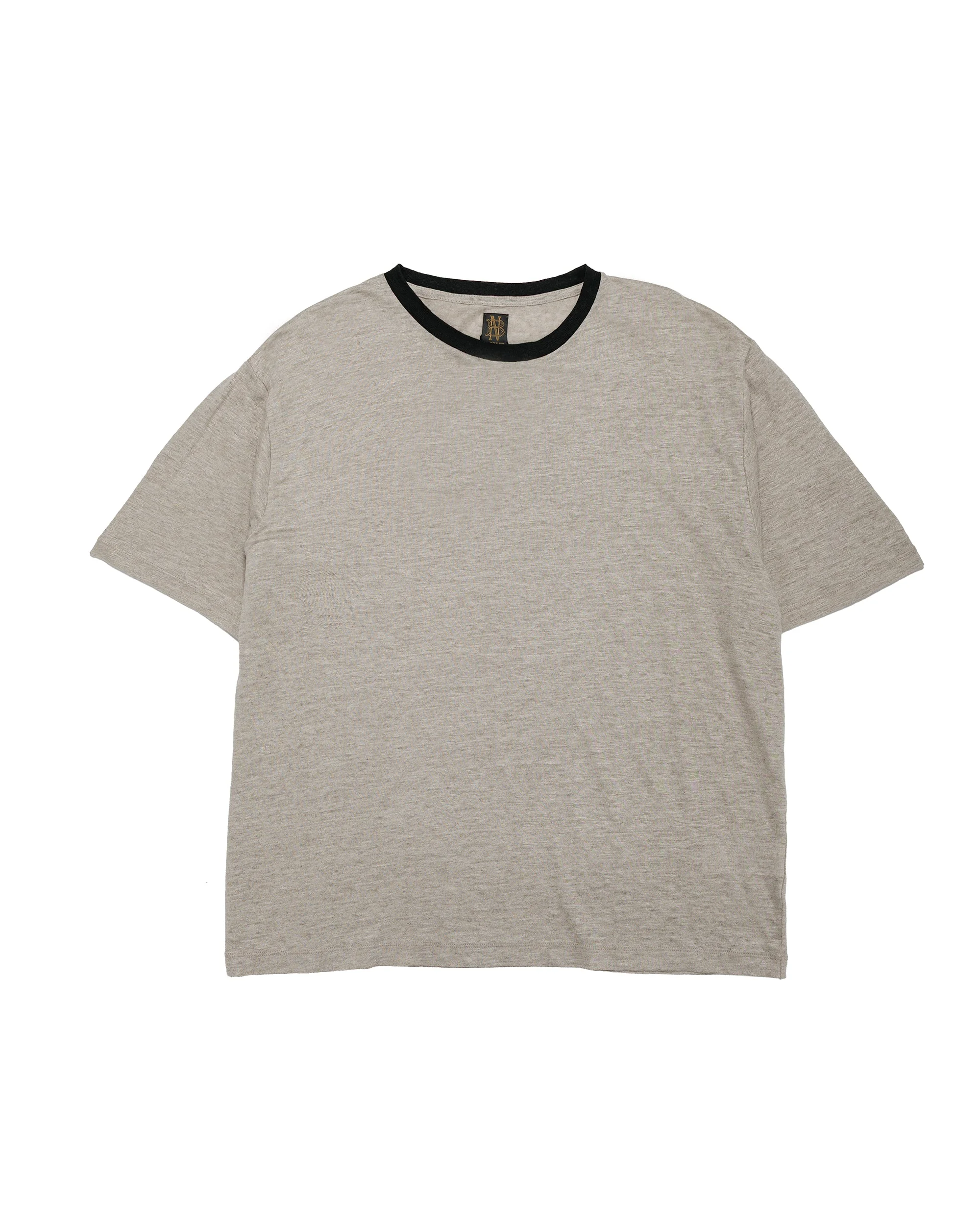 Normandy Linen T-Shirt Natural/Black - 1