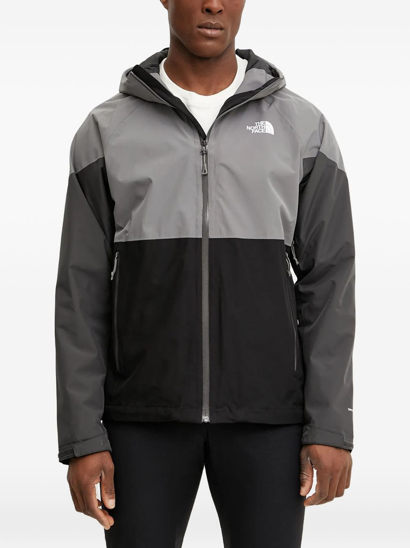 colour-block hooded jacket 1