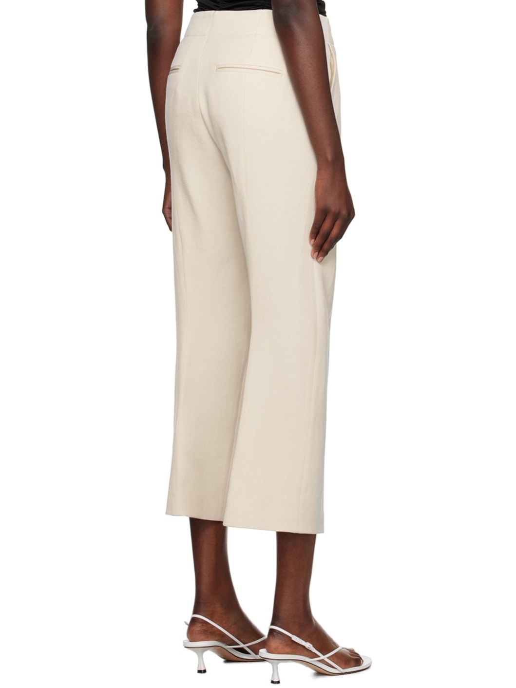 Beige Cheval Trousers - 3