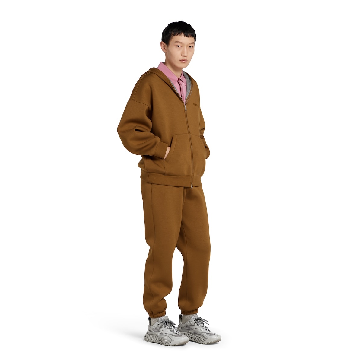 Embroidered hooded jersey sweatshirt - 2