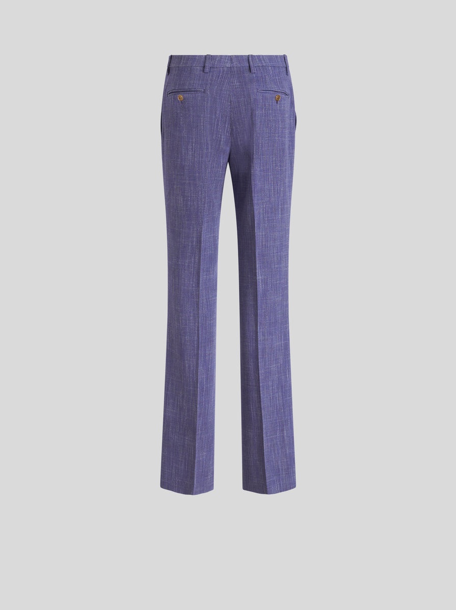 SLUB FABRIC TROUSERS - 6