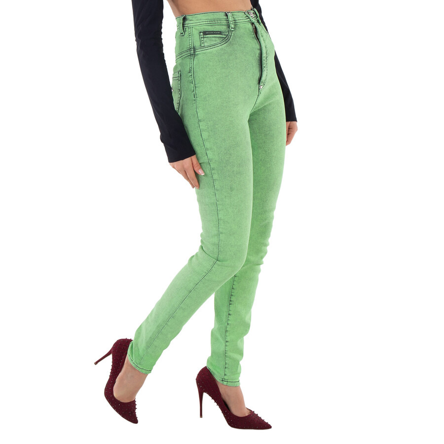 Philipp Plein Overdyed Stretch Super High-Waist Jeggings - 3